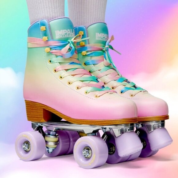 Impala Quad Roller Skates Pastel Rainbow - Picture 1 of 11